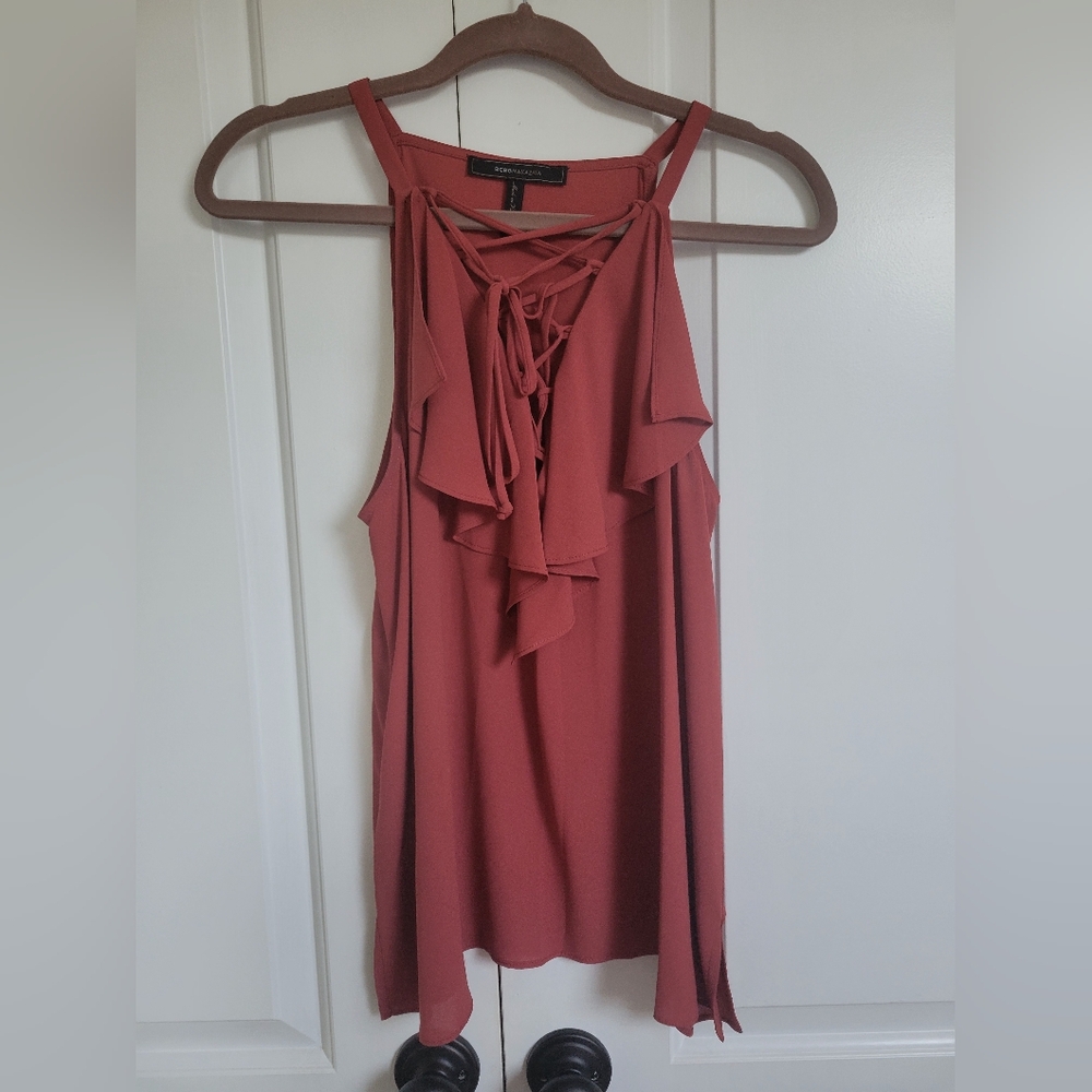BCBGMAXAZARIA Top size Sm Rust/BurntSiena color